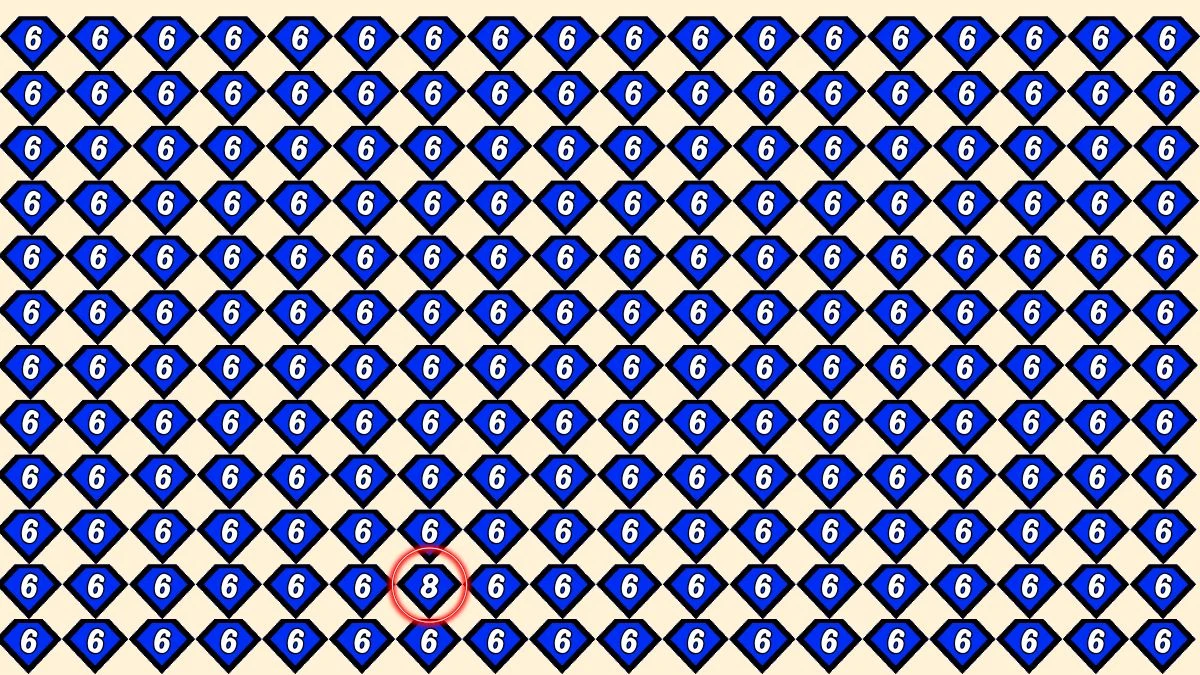 Optical Illusion IQ Test: Are You A Genius? Within 6 Seconds Spot The Number 8 among 6