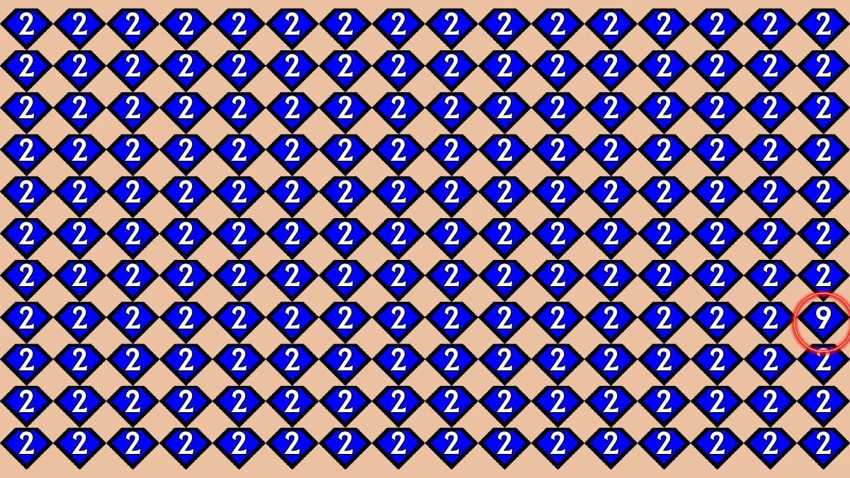Optical Illusion IQ Test: Are You A Genius? Within 9 Seconds Spot The Number 9 among 2