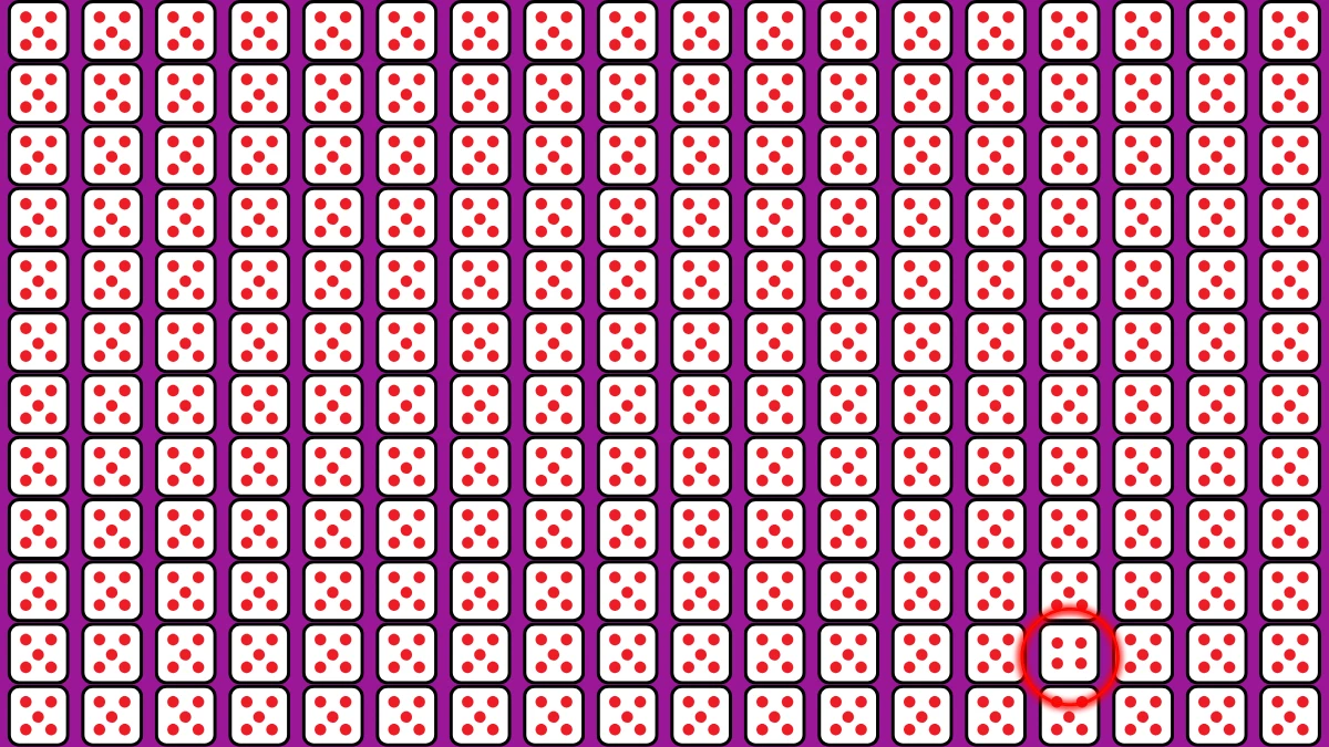 Optical Illusion: Within 6 Seconds Spot The 4 Dice among 5 Dice