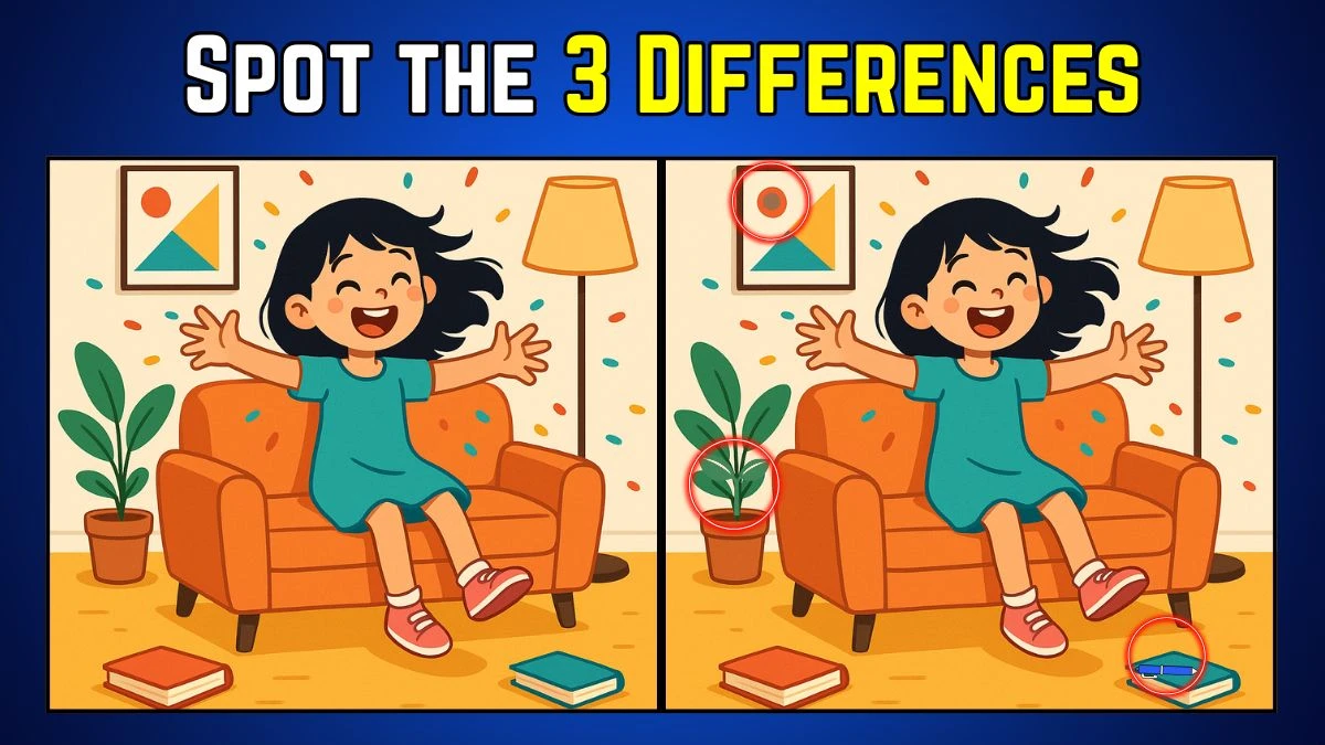 Spot the Difference: Within 9 Seconds Spot The 3 Differences in this Girl Image