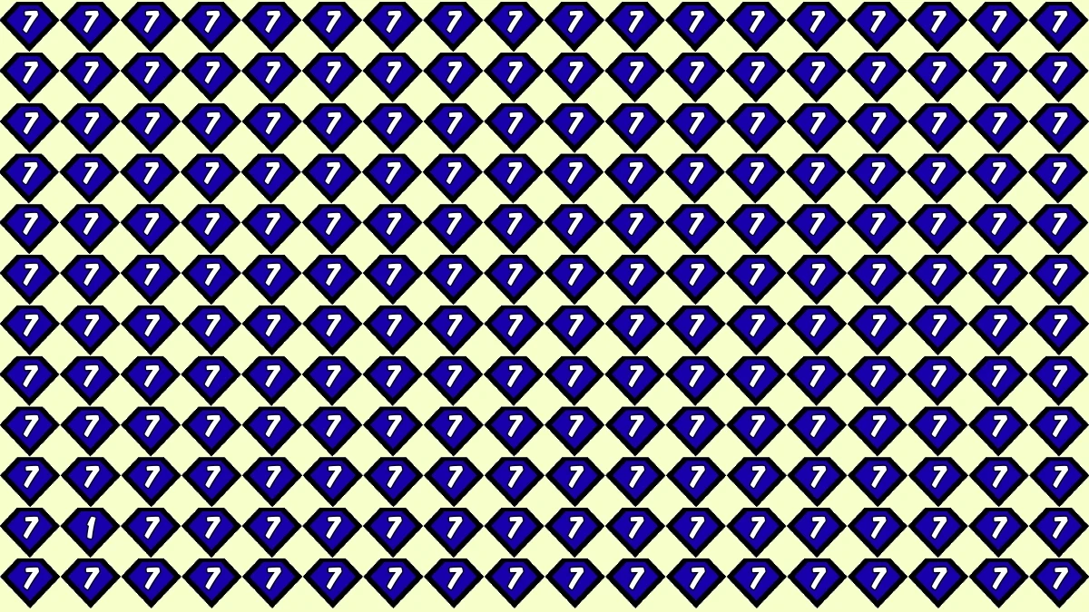 Optical Illusion IQ Test: Are You A Genius? Within 7 Seconds Spot The Number 1 among 7
