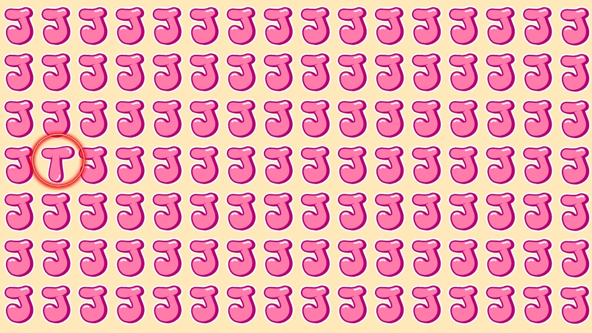 Optical Illusion IQ Test: Are You A Genius? Within 5 Seconds Spot The Letter T among J