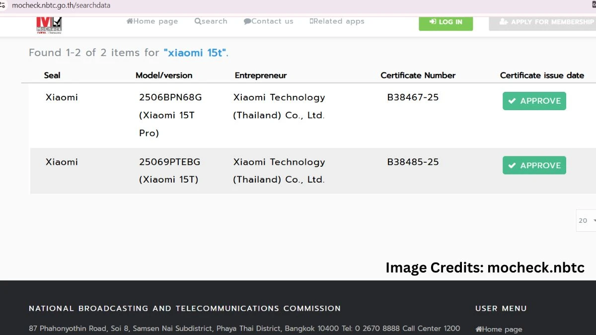 Xiaomi 15T Certification Hints at Global Launch with 67W Charging