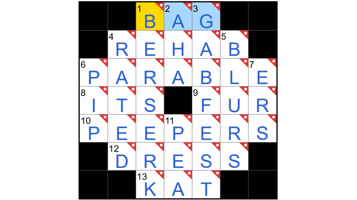 Angora cat's splendor NYT Crossword Clue