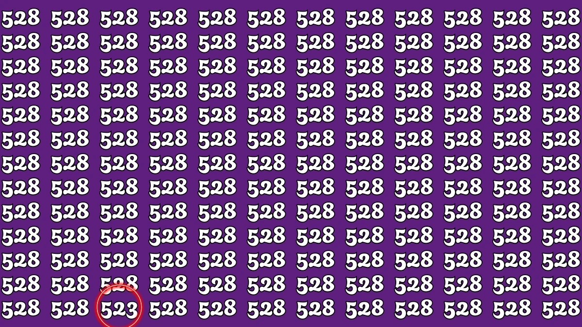 Optical Illusion 7 Seconds Challenge: Only People with Eagle Eyes Can spot the Number 523
