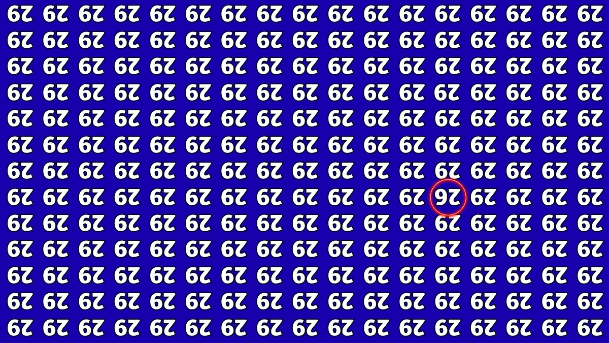 Optical Illusion IQ Test: Are You A Genius? Within 6 Seconds Spot The Inverted 26 among Inverted 29s