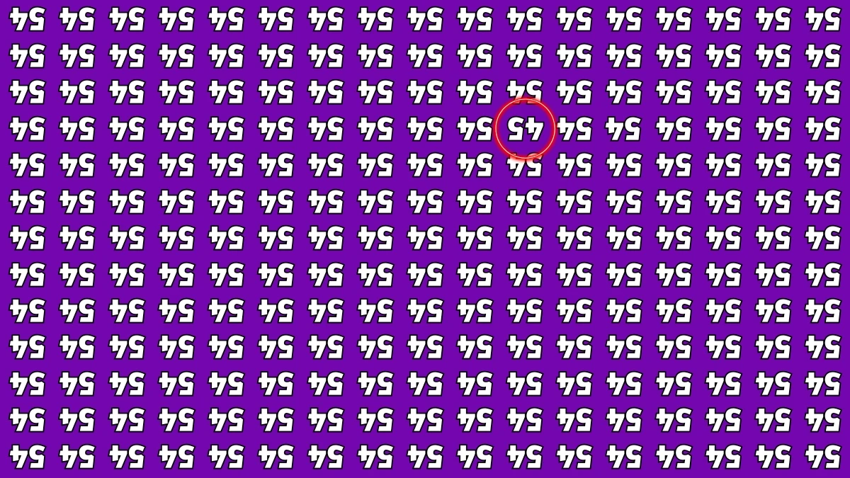 Optical Illusion IQ Test: Are You A Genius? Within 6 Seconds Spot The Inverted 45 among Inverted 54s