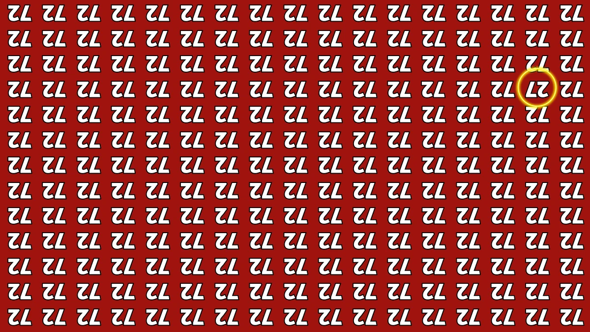 Optical Illusion IQ Test: Are You A Genius? Within 7 Seconds Spot The Inverted 27 among Inverted 72s
