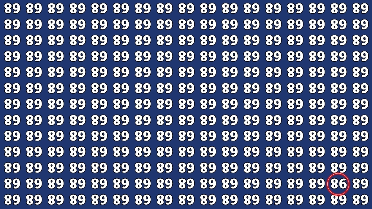 Optical Illusion IQ Test: Are You A Genius? Within 8 Seconds Spot The Inverted 98 among Inverted 68s