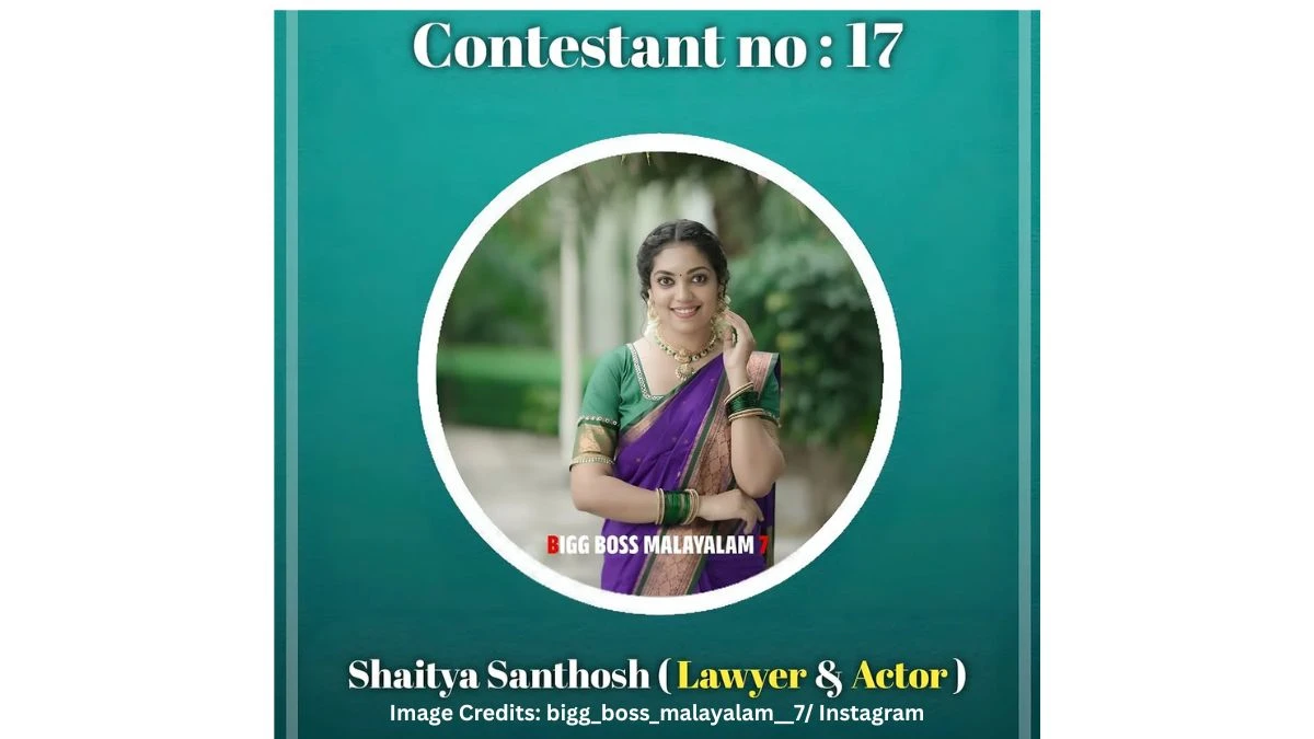 Who is Shaitya Santhosh from Bigg Boss Malayalam Season 7: Lawyer-Turned-TV Star Joins the House