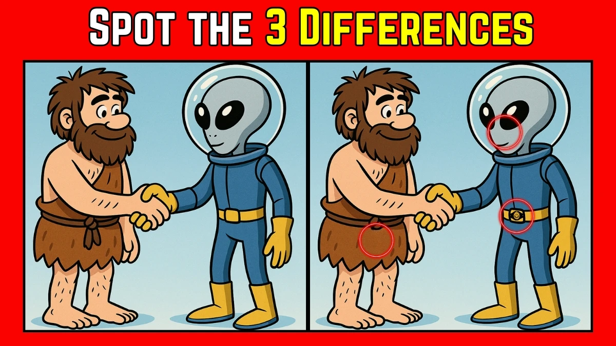 Spot the Difference: Can you spot the 3 Differences in 10 Secs. Are you Ready?