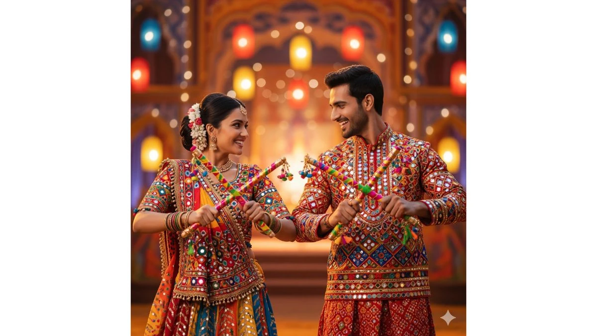 10 Best Navratri Couple Gemini AI Photo Editor Prompts Copy Paste: Create Stunning Dandiya Photos for Couples in Seconds
