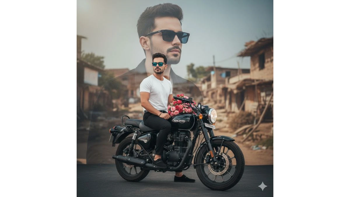 10 Simple Gemini AI Photo Editor Prompts For Men with Bikes Create DSLR-level Realistic and Professional-Style Al Portraits