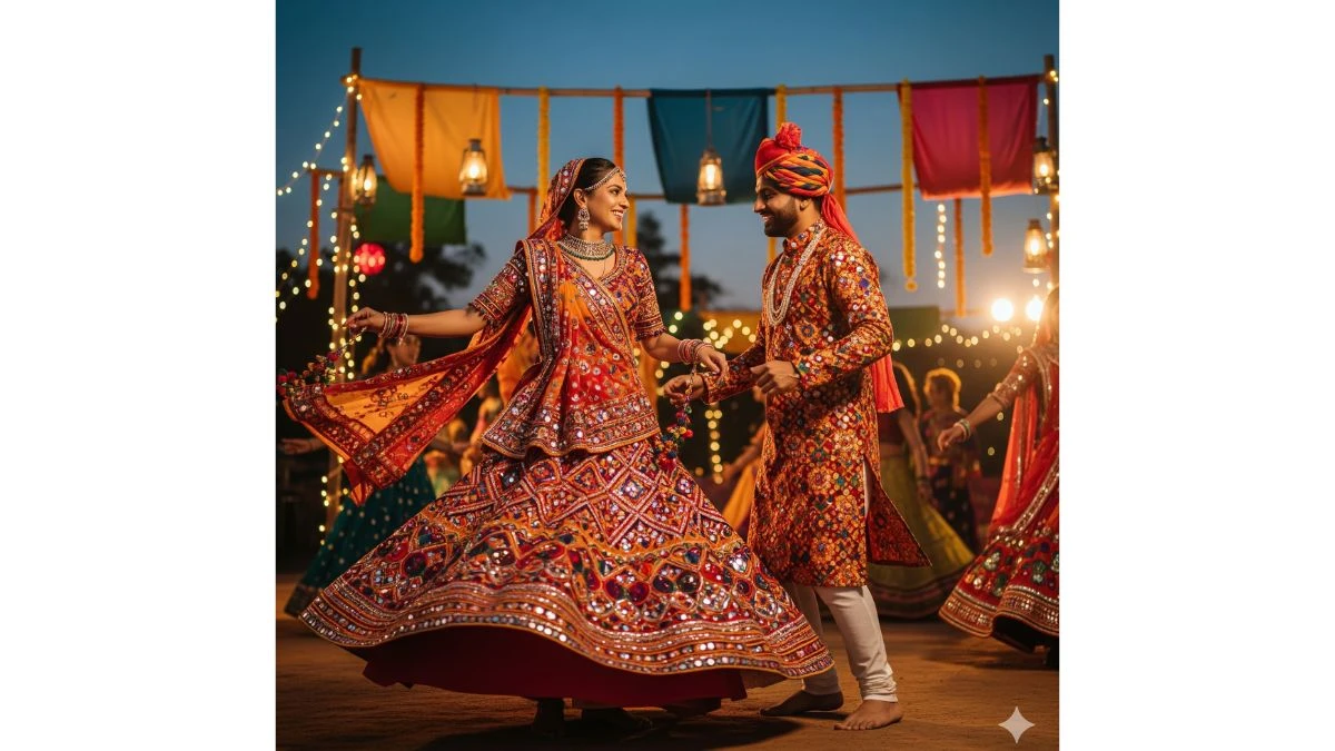 10 Best Navratri Couple Gemini AI Photo Editor Prompts Copy Paste: Create Stunning Dandiya Photos for Couples in Seconds