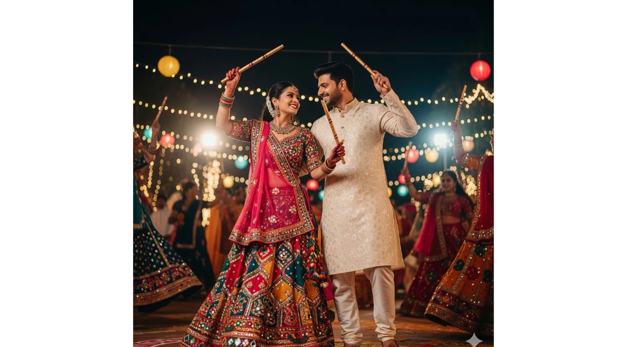 10 Best Navratri Couple Gemini AI Photo Editor Prompts Copy Paste: Create Stunning Dandiya Photos for Couples in Seconds