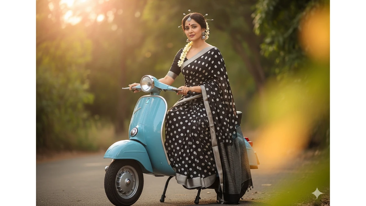 10 Free Gemini AI Photo Editing Prompts Copy Paste For Girls: Now Create Bollywood Retro Style and Cinematic Saree Photos