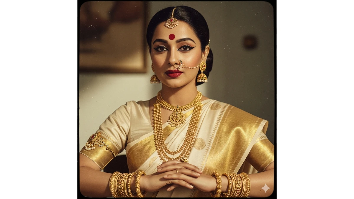 10 Free Gemini AI Photo Editing Prompts Copy Paste For Girls: Now Create Bollywood Retro Style and Cinematic Saree Photos