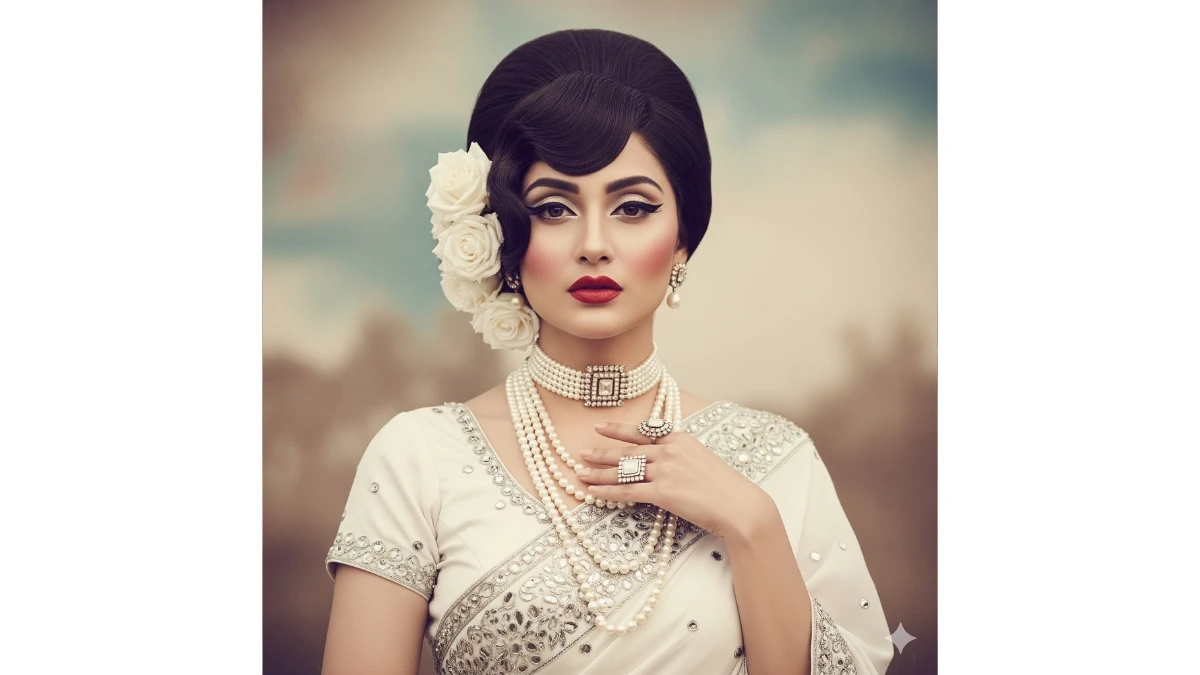 10 Free Gemini AI Photo Editing Prompts Copy Paste For Girls: Now Create Bollywood Retro Style and Cinematic Saree Photos