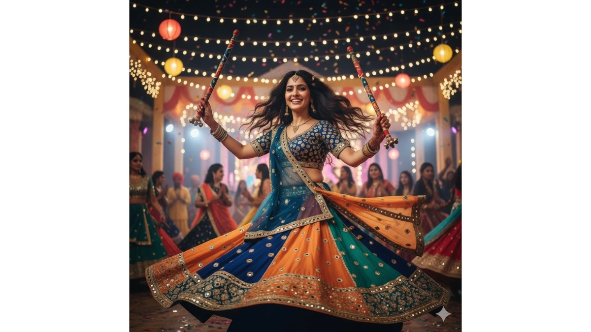7 Easy Gemini AI Photo Editing Prompts to create Realistic Dandiya and Garba Night Images