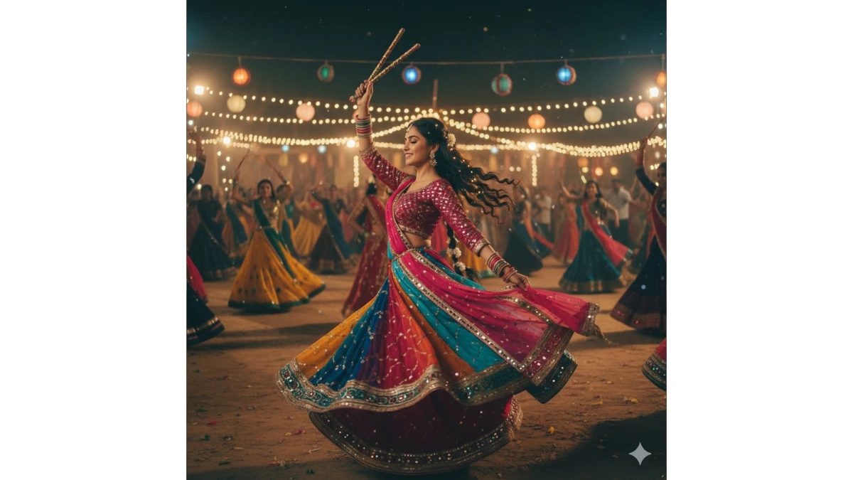 7 Easy Gemini AI Photo Editing Prompts to create Realistic Dandiya and Garba Night Images