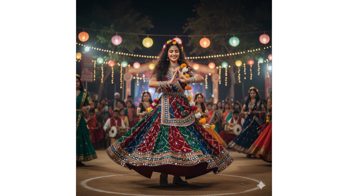 7 Easy Gemini AI Photo Editing Prompts to create Realistic Dandiya and Garba Night Images
