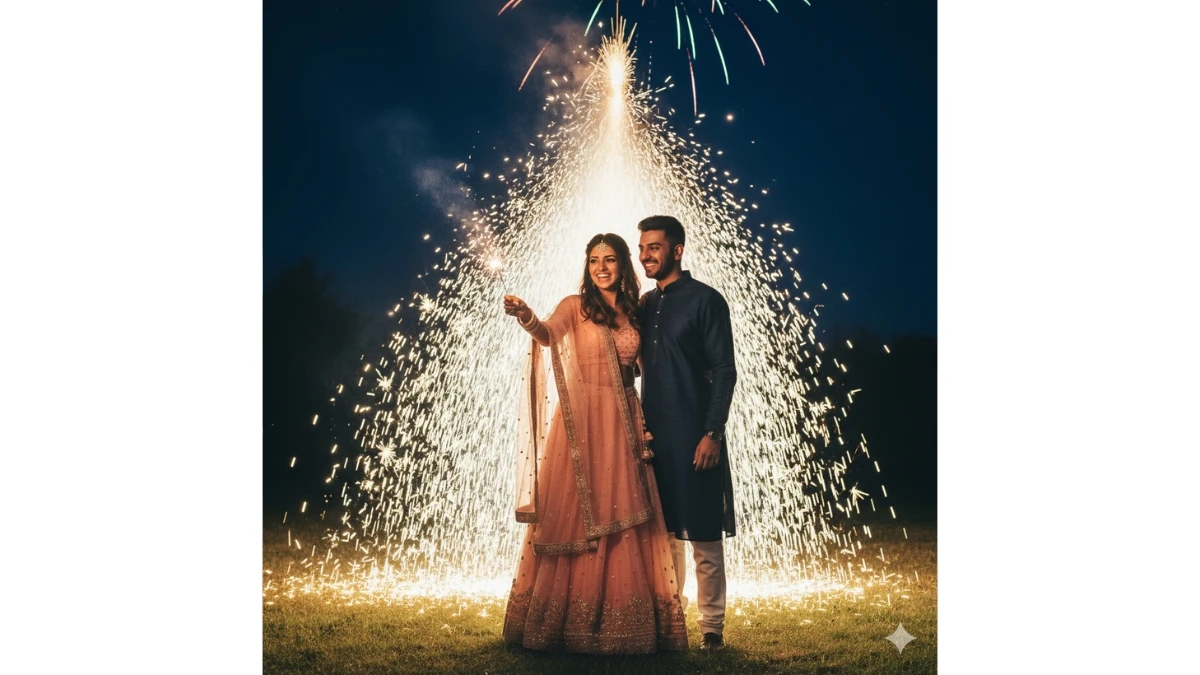 20 Diwali Celebration Gemini Nano Banana AI Photo Editing Prompts Copy Paste for Couples