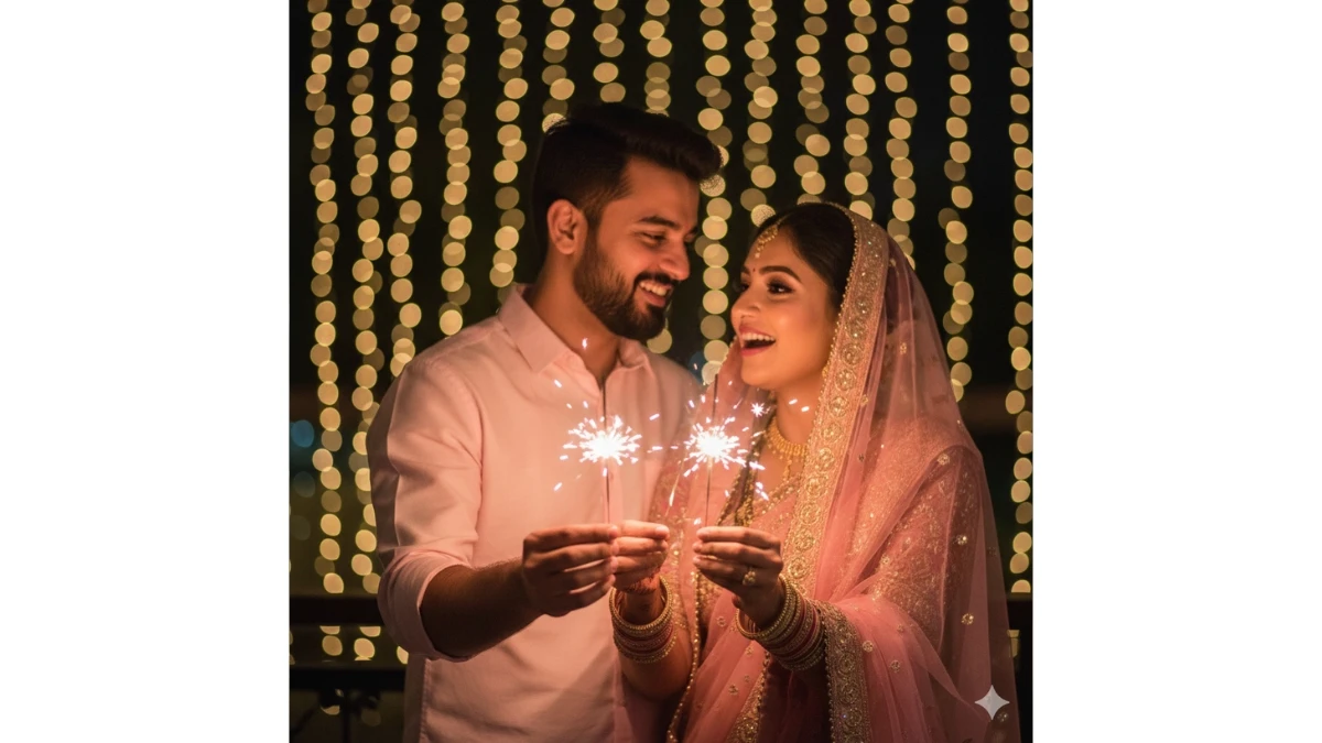 20 Diwali Celebration Gemini Nano Banana AI Photo Editing Prompts Copy Paste for Couples