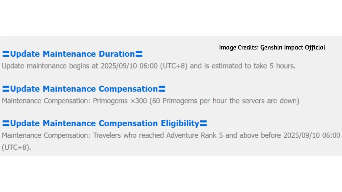 Genshin Impact Maintenance: How Long Is Genshin Impact Maintenance?