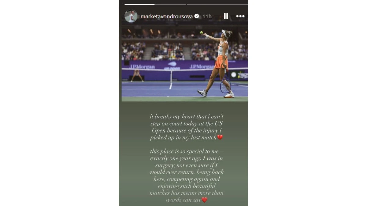 Marketa Vondrousova Injury Update: Withdraws From US Open 2025 Quarterfinals After Knee Injury