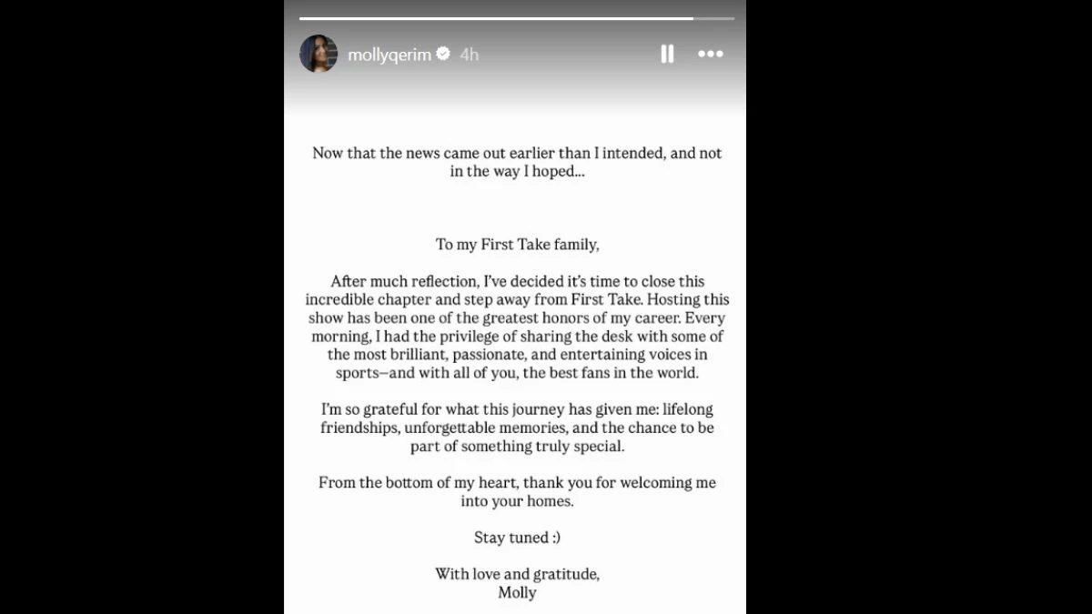 Why Is Molly Qerim Leaving First Take? Her Journey on the Show Explained