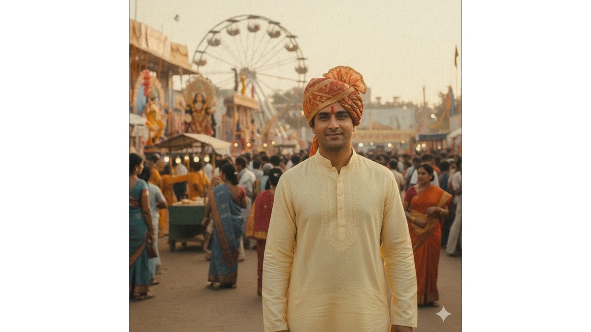 15 Google Gemini Navratri AI Photo Editing Prompts 2025 Copy Paste for Men To Create Realistic Durga Puja Looks