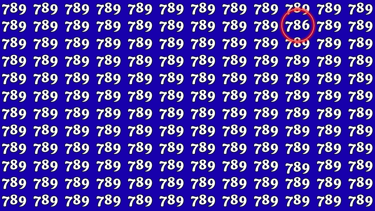 Optical Illusion 6 Seconds Challenge: Only People with Eagle Eyes Can spot the Number 786