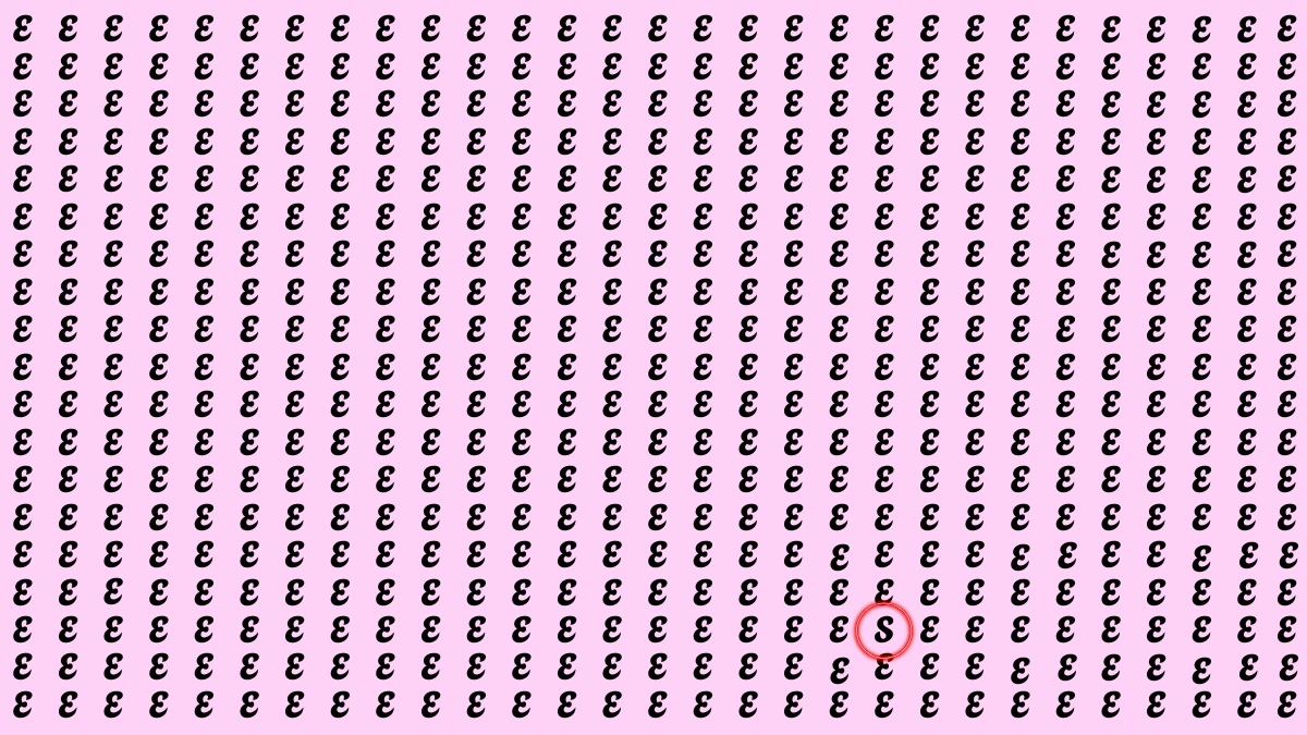 Observation Find It Out: Within 5 Seconds Spot The Letter S among Es