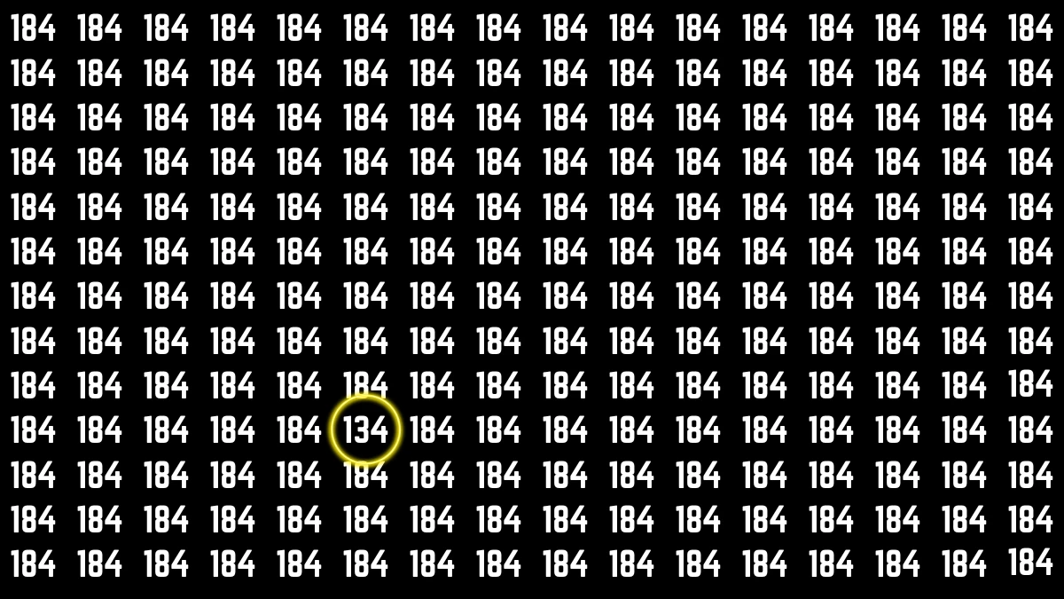 Optical Illusion 7 Seconds Challenge: Only People with Eagle Eyes Can spot the Number 134