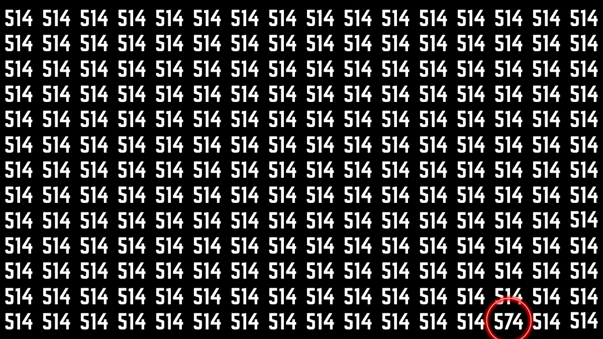 Optical Illusion 7 Seconds Challenge: Only People with Eagle Eyes Can spot the Number 574