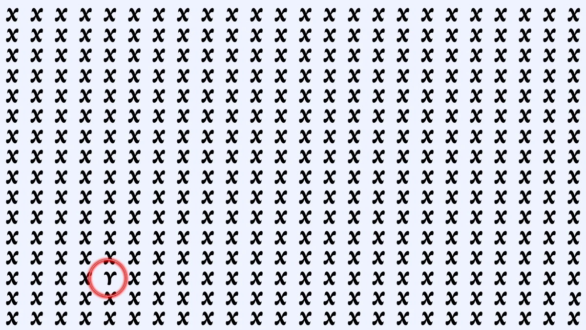 Optical Illusion IQ Test: Are You A Genius? Within 5 Seconds Spot The Letter Y among Xs