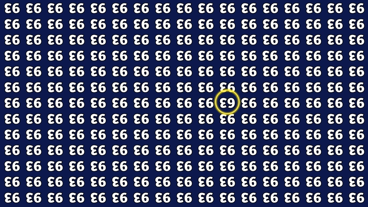 Optical Illusion IQ Test: Are You A Genius? Within 6 Seconds Spot The Inverted 63 among Inverted 93s
