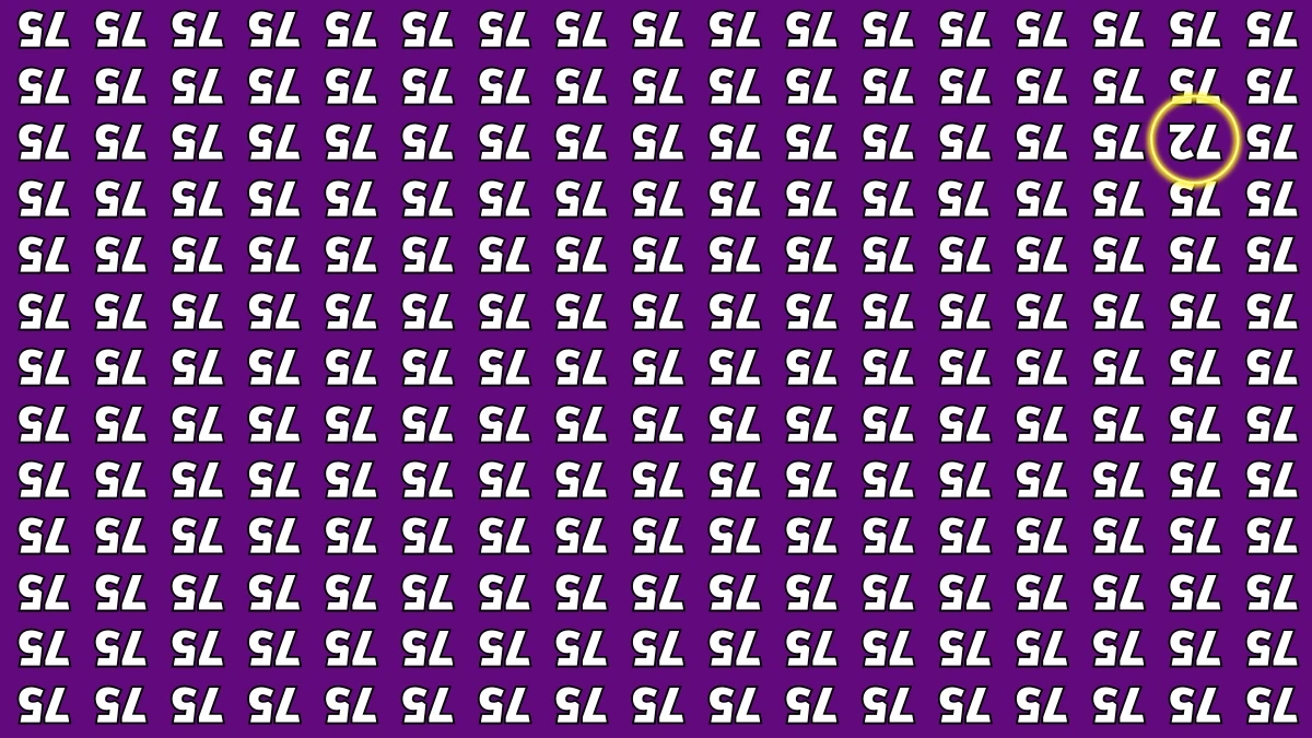Optical Illusion IQ Test: Are You A Genius? Within 6 Seconds Spot The Inverted 72 among Inverted 75s