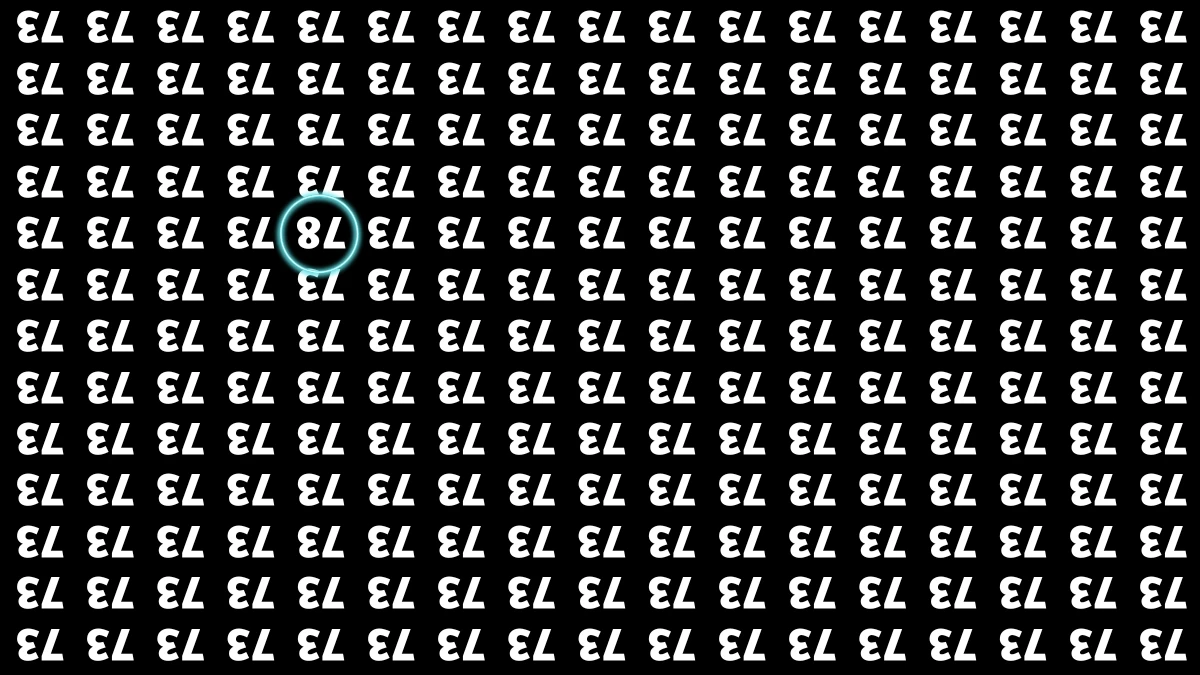 Optical Illusion IQ Test: Are You A Genius? Within 6 Seconds Spot The Inverted 78 among Inverted 73s