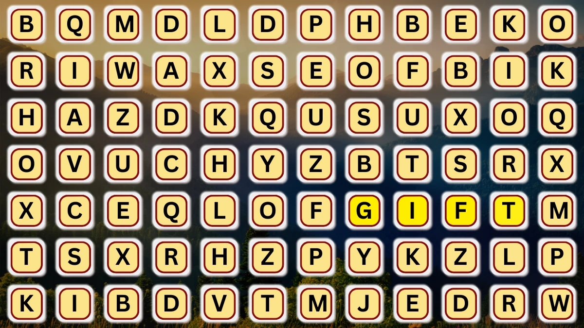 Optical Illusion Visual Test: Within 5 Seconds Spot The Word Gift