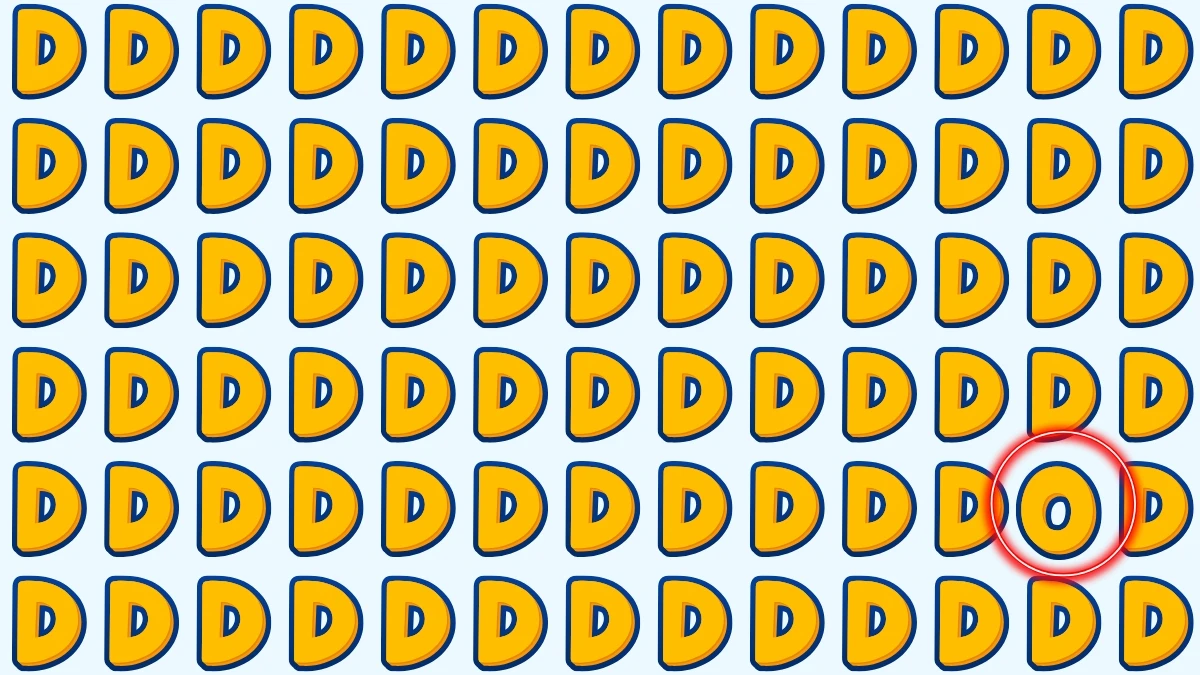 Optical Illusion: Within 5 Seconds Spot The Letter O among Ds