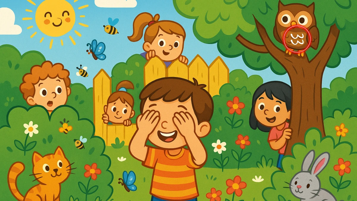 Optical Illusion: Within 8 Seconds Spot The Number 33 in this Kids Playing Hide and Seek Image