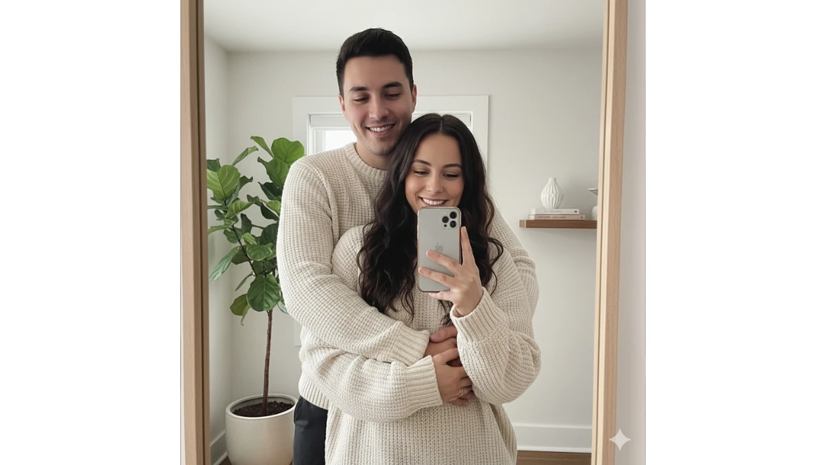 10 Portrait Mirror Selfie Photo Editing Gemini AI Prompts Copy Paste for Couples