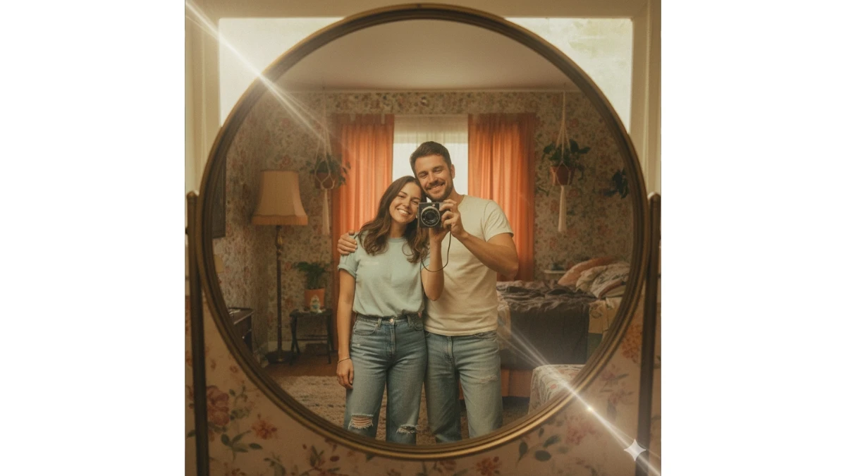 10 Portrait Mirror Selfie Photo Editing Gemini AI Prompts Copy Paste for Couples