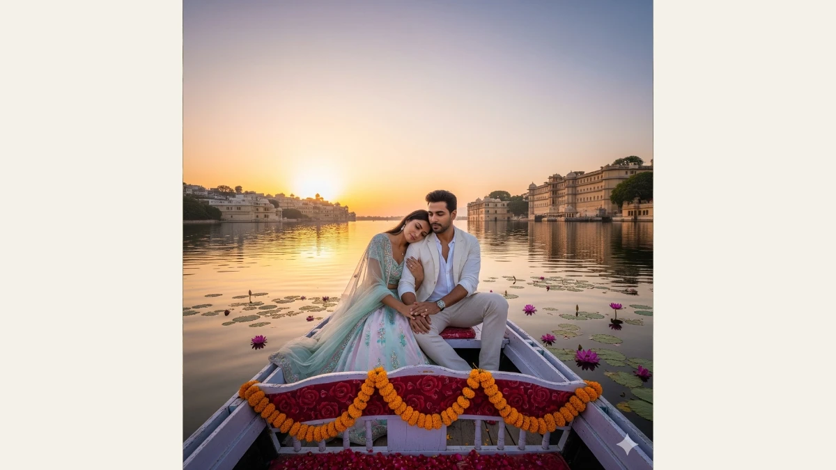 15 Free Gemini AI Photo Editor Prompts Copy Paste For Pre-wedding Photo Shoots