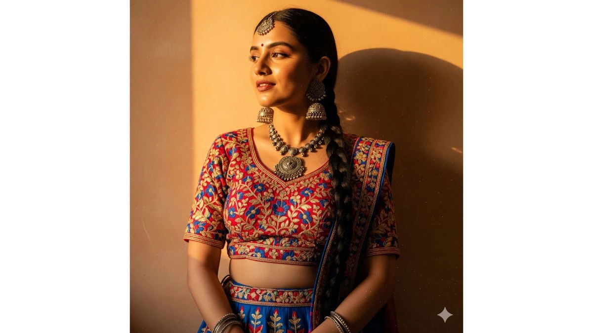 10 Free Durga Puja and Navratri Gemini Ai Photo Editor Prompts Copy Paste for Girls: Create Vibrant Chaniya-choli Edits in Seconds
