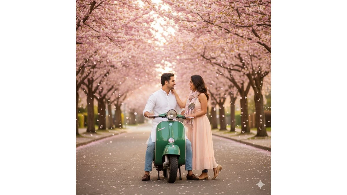 10 Gemini AI Vespa Couple Cinematic Prompts to Create DSLR-Style Professional Portraits
