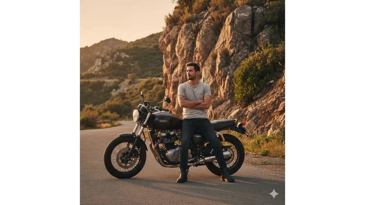 10 Simple Gemini AI Photo Editor Prompts For Men with Bikes Create DSLR-level Realistic and Professional-Style Al Portraits