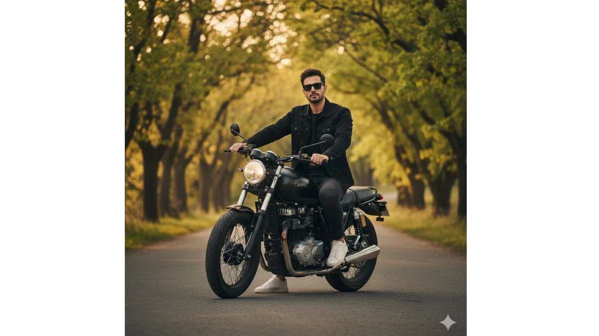 10 Simple Gemini AI Photo Editor Prompts For Men with Bikes Create DSLR-level Realistic and Professional-Style Al Portraits