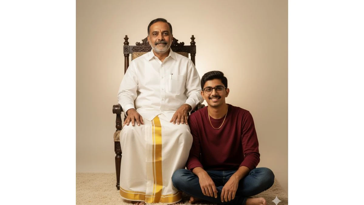 Gemini AI Photo Editor Prompts for Father and Son: Try these 5 Prompts Turns Simple Pictures Into Studio Portraits